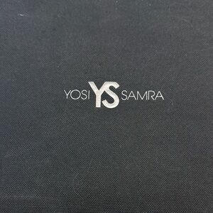 Yosi Samra Black Suede Nadia Pump NIB
